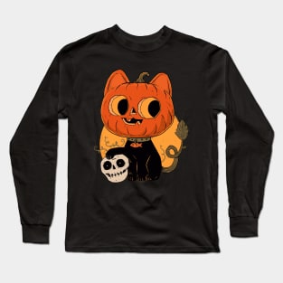 Pumpkin cat Long Sleeve T-Shirt